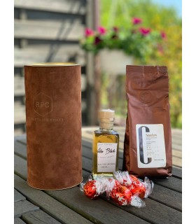 TUBA, KAWA,  ALKOHOL, LINDT- zestaw prezentowy z logo