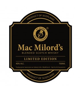 WHISKY Mac Milord's z logo/ 700ml - Mac Molords