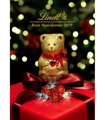 LINDT Miś dziewczynka figurka z czekolady mlecznej