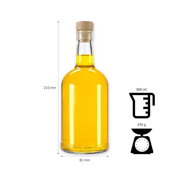 Butelka Appolineus Crystal 500ML z korkiem