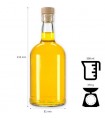 Butelka Appolineus Crystal 500ML z korkiem