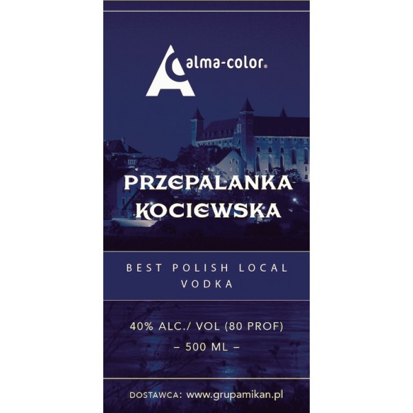 Butelka Futura 500ml, etykieta, tuba, logo