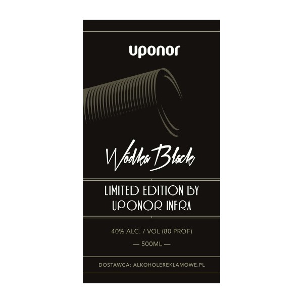 Butelka Futura 500ml, etykieta, tuba, logo