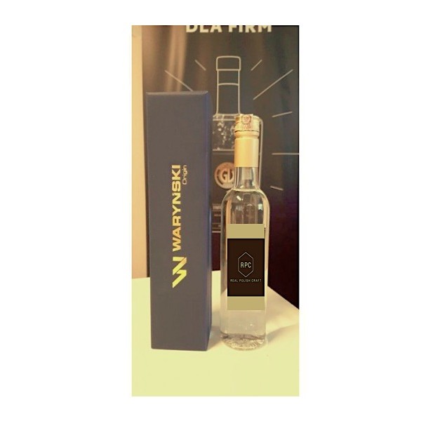 Butelka klasyczna 500ml na metalową zakrętkę, dedykowane etykiety, kartonik ze znakowaniem