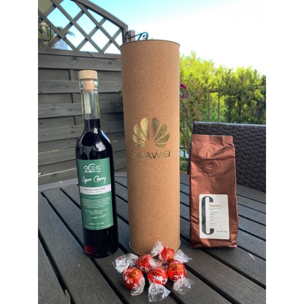 Zestaw świąteczny z alkoholem 500ml, kawa 100g, 5 sztuk LINDOR