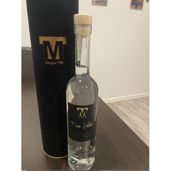 Butelka Futura 500ml, etykieta, tuba, logo