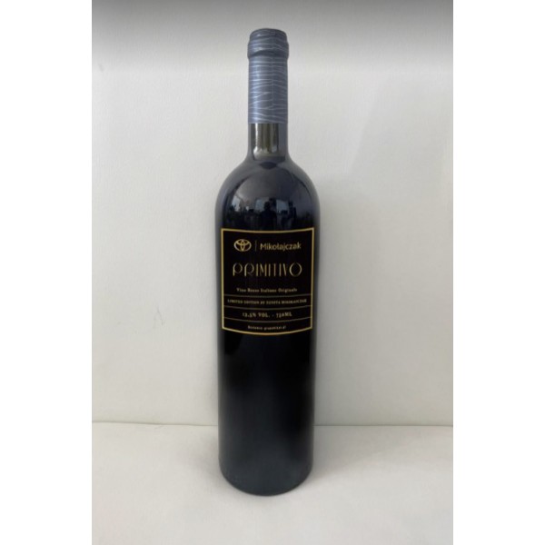 PRIMITIVO Wino półwytrawne, czerwone. ORYGINALNE