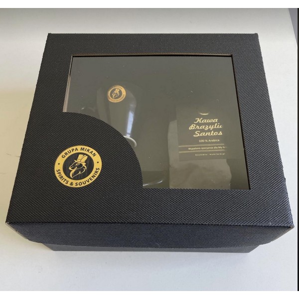 Zestaw kawowy filiżanka plus kawa z logo