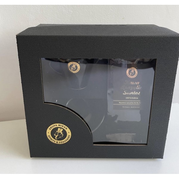 Zestaw kawowy filiżanka plus kawa z logo