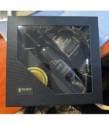 Zestaw prezentowy, likier, kawa ALNEJRO Kawa Black i miód z logo