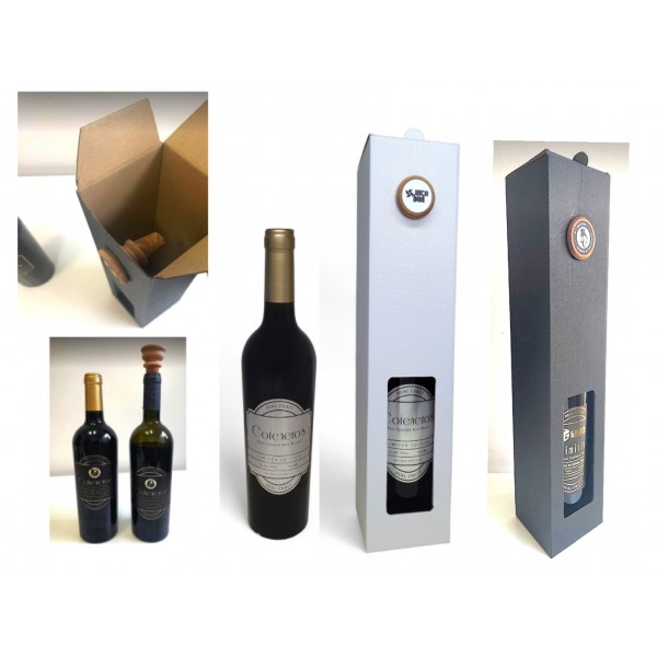 WINO W KARTONIE Z ZATYCZKĄ Z LOGO