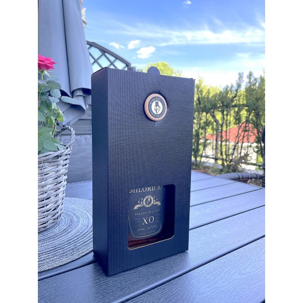 ZESTAW BRANDY w butelce karafce / kartonik z okienkiem / wielkorek