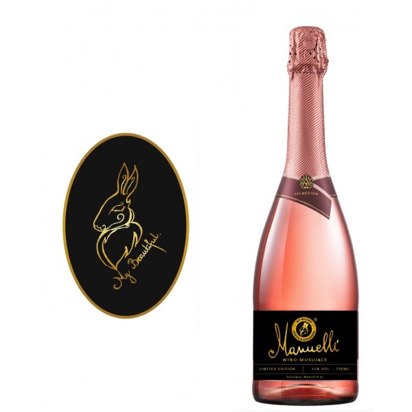 Wino musujące różowe