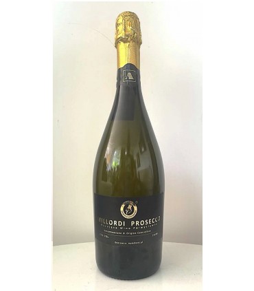 PROSECCO MILLORDI - Denominazione di Origine Controllata, etykieta, kartonik z logo