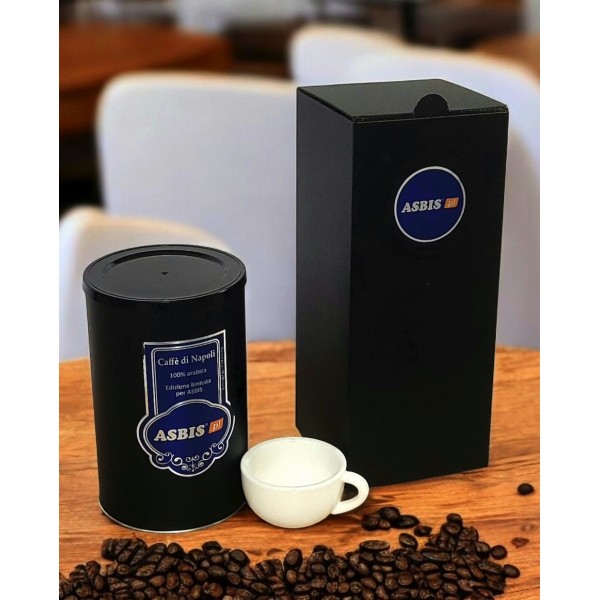 Zestaw kawowy filiżanka plus kawa z logo