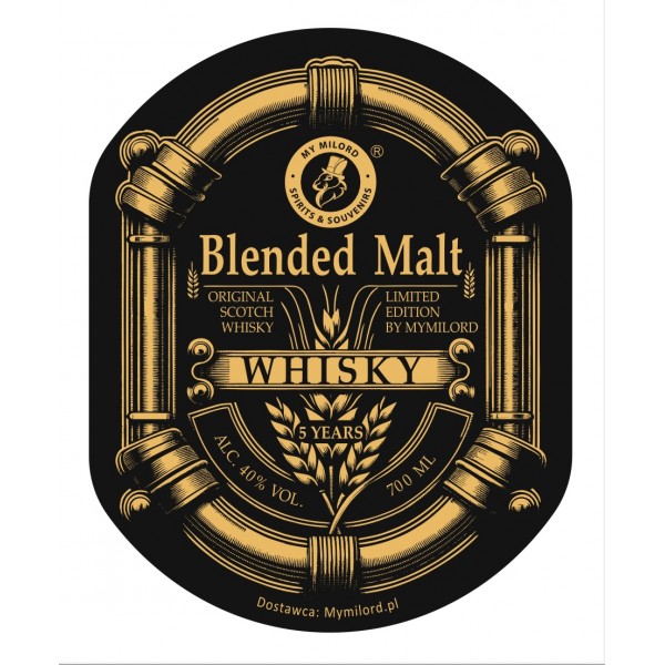 Blended malt 5 lat whishy z logo
