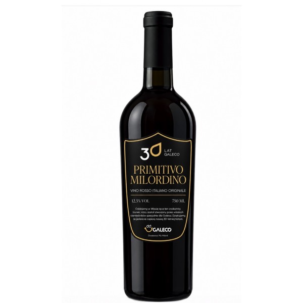 Promitivo wino z Puli z logo