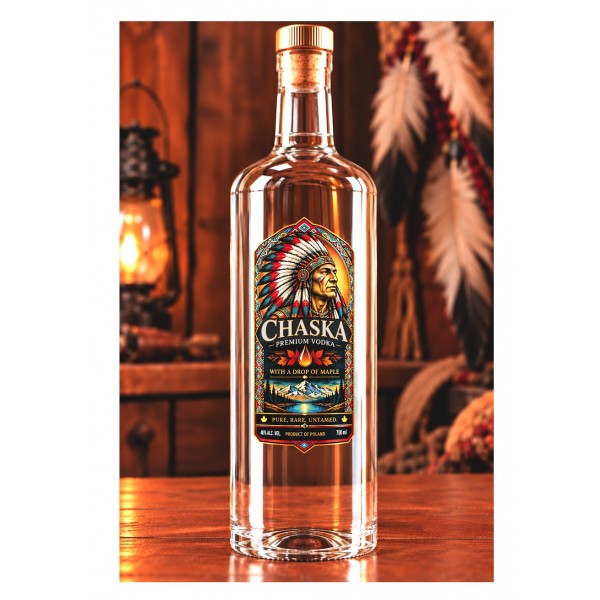 CHASKA Premium Vodka z logo