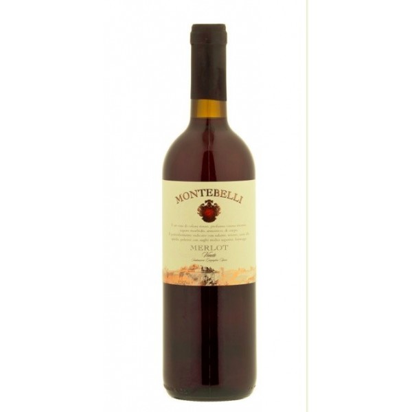 Wino czerwone wytrawne Montebelli  Merlot Veneto
